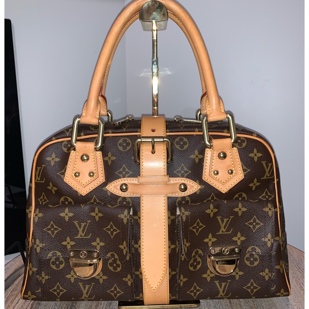 Authentic Louis Vuitton LV Monogram Manhattan GM Shoulder Tote Bag - Picture 2 of 16
